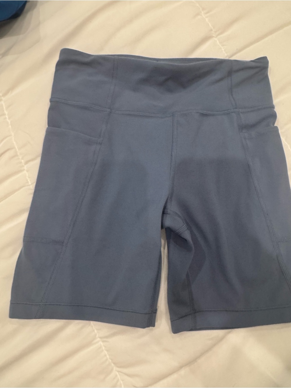 Athleta Slate Blue Girls' Performance Bike Shorts